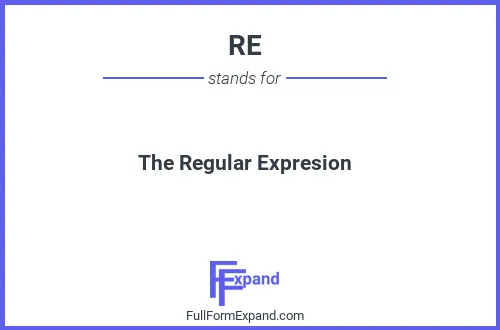 Full form of RE
