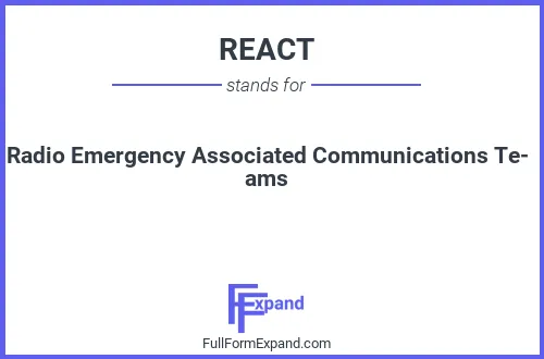 Full form of REACT