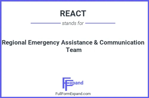 Full form of REACT
