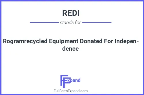 Full form of REDI
