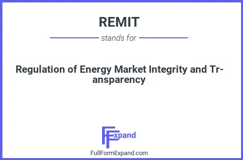 Full form of REMIT