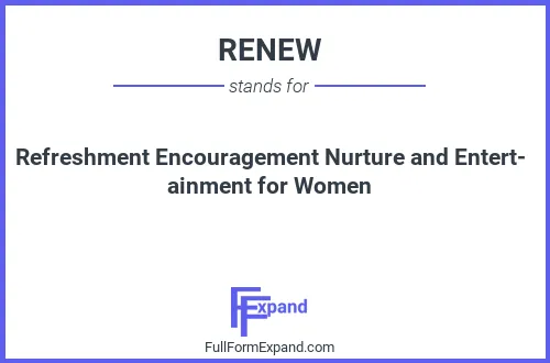 Full form of RENEW