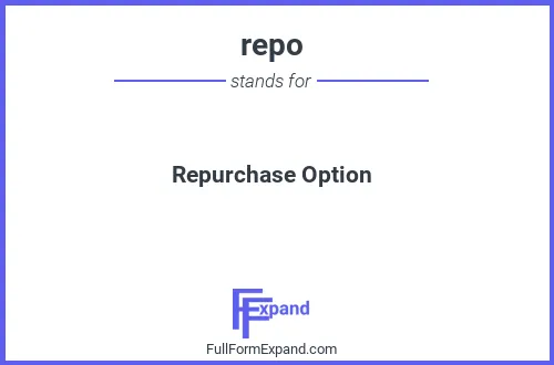 Full form of repo