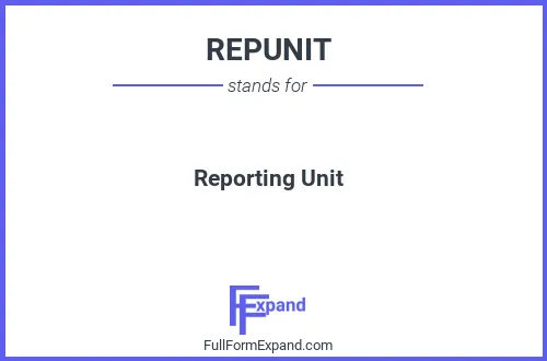 Full form of REPUNIT