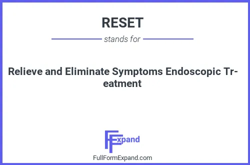 Full form of RESET