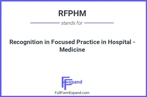 Full form of RFPHM