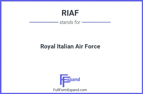 Full form of RIAF