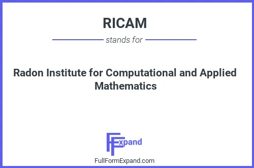 Full form of RICAM