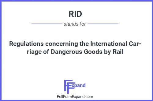 Full form of RID