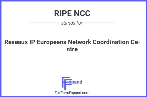 Full form of RIPE NCC