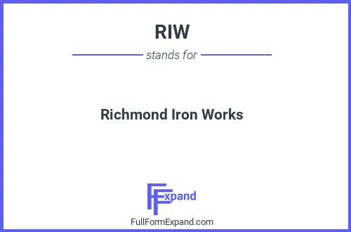 Full form of RIW