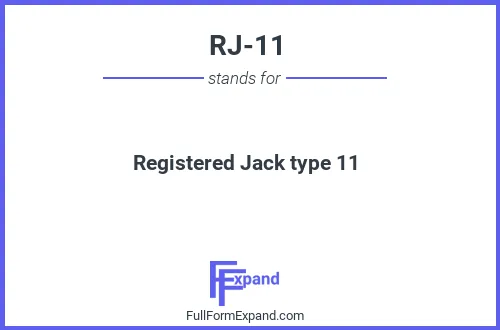 Full form of RJ-11