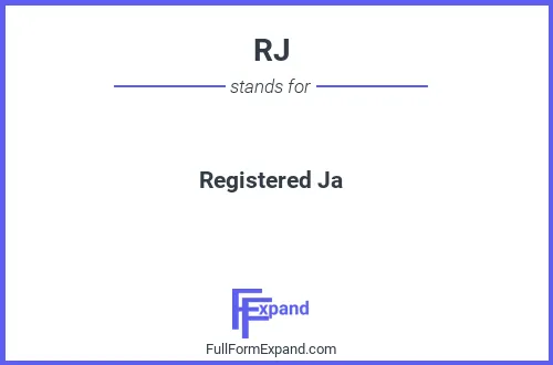 Full form of RJ