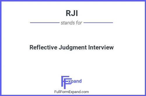 Full form of RJI