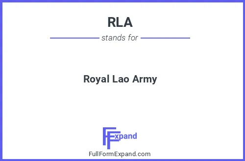 Full form of RLA