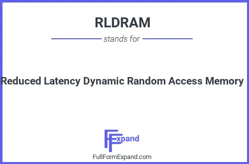Full form of RLDRAM