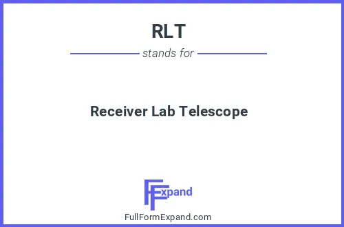 Full form of RLT