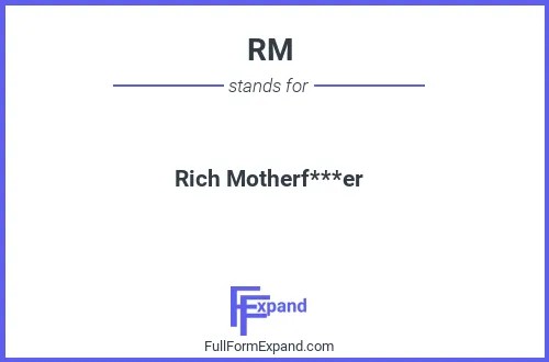 Full form of RM