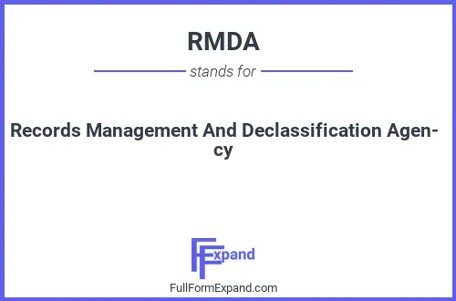 Full form of RMDA