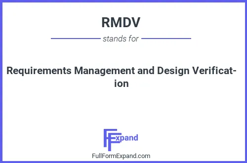 Full form of RMDV