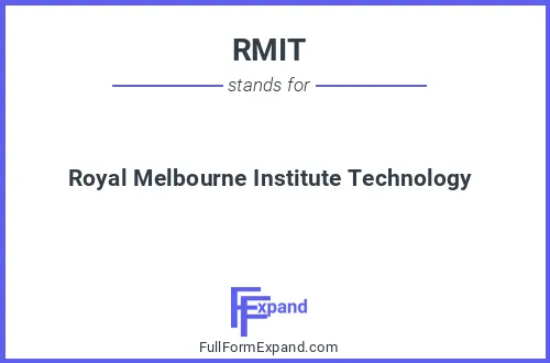 Full form of RMIT