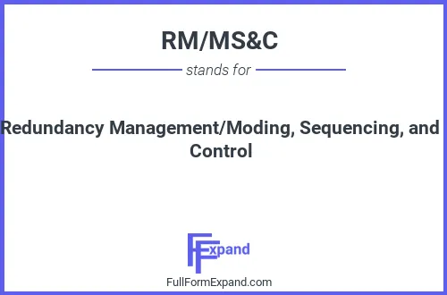 Full form of RM/MS&C