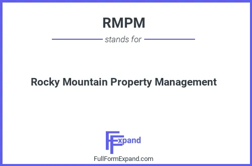 Full form of RMPM