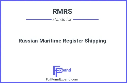 Full form of RMRS