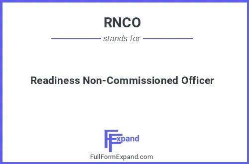 Full form of RNCO