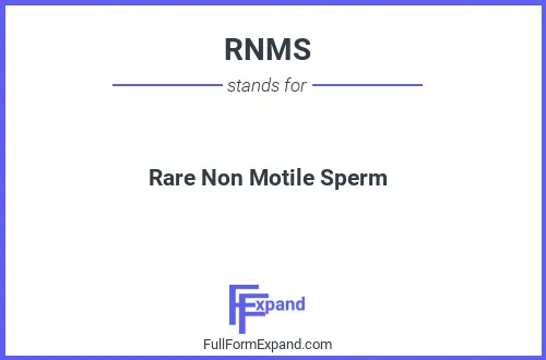 Full form of RNMS
