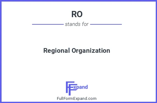 Full form of RO