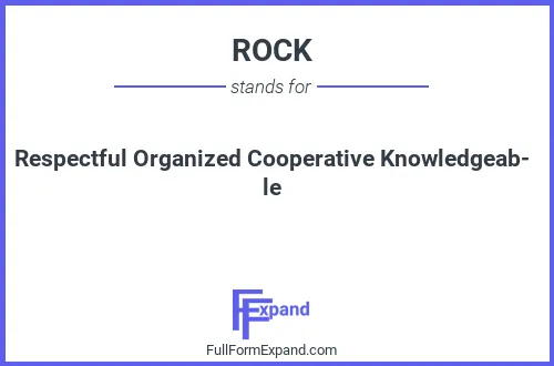 Full form of ROCK