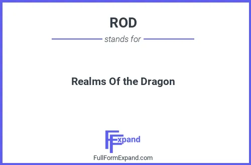 Full form of ROD