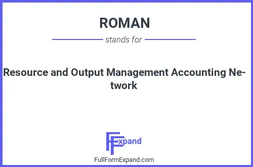 Full form of ROMAN