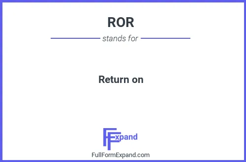 Full form of ROR