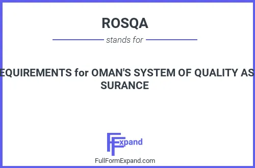 Full form of ROSQA