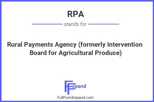 Full form of RPA