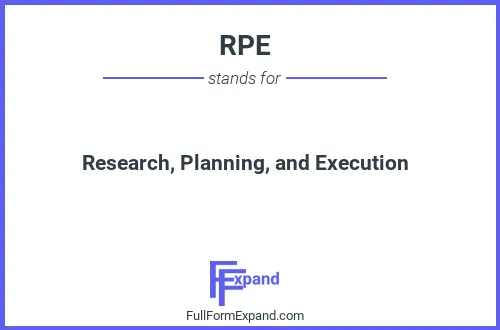 Full form of RPE