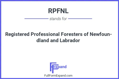 Full form of RPFNL