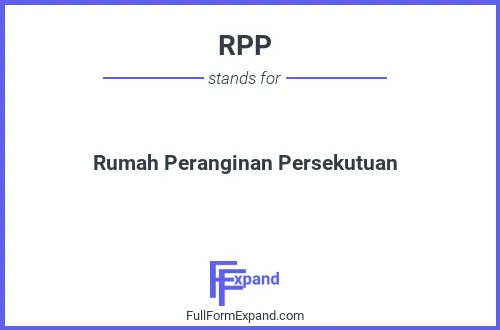 Full form of RPP