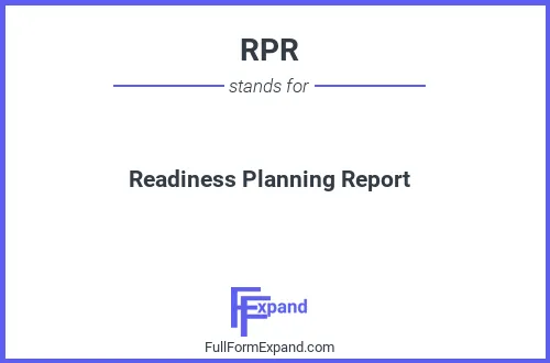 Full form of RPR