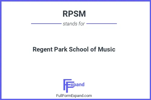 Full form of RPSM