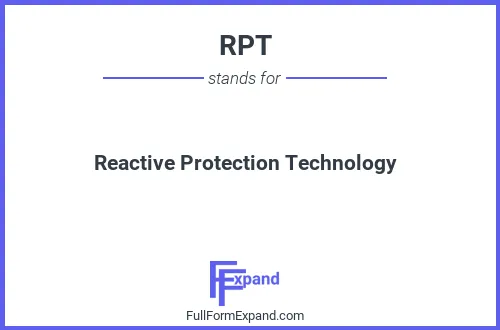 Full form of RPT