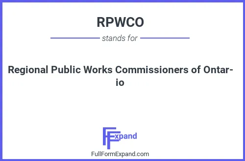 Full form of RPWCO