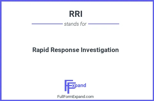 Full form of RRI