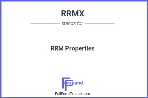 Full form of RRMX