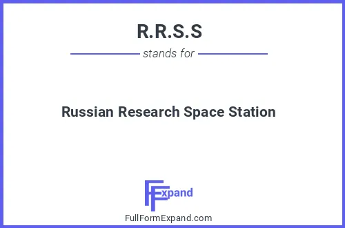 Full form of R.R.S.S
