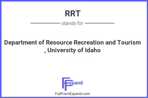 Full form of RRT
