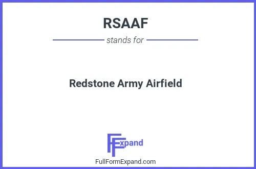 Full form of RSAAF