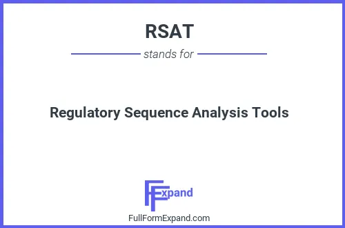 Full form of RSAT